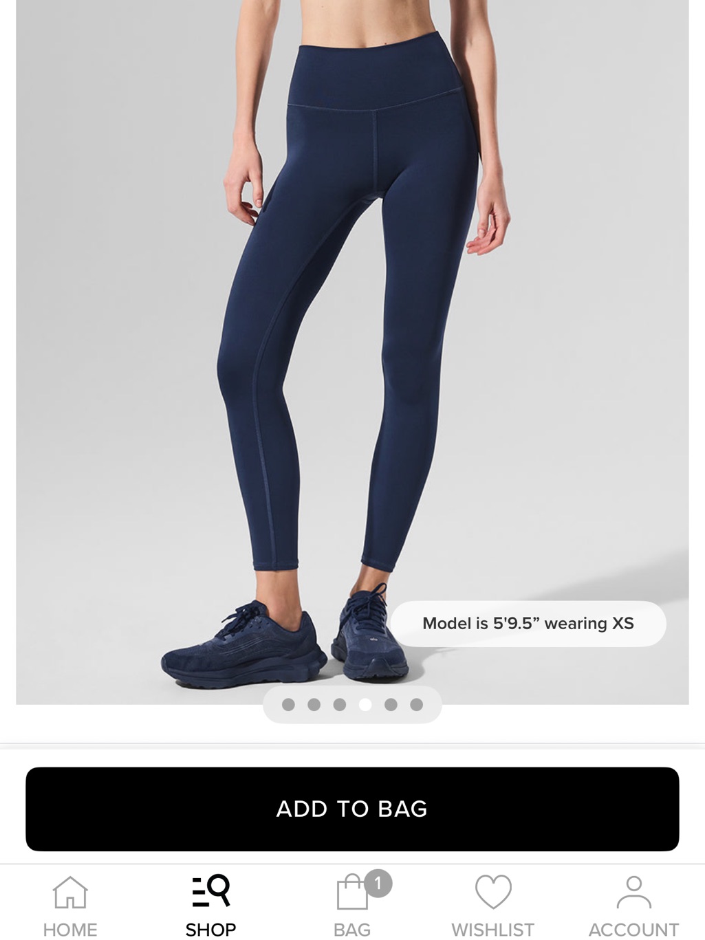 Alo Yoga Navy Airlift Leggings